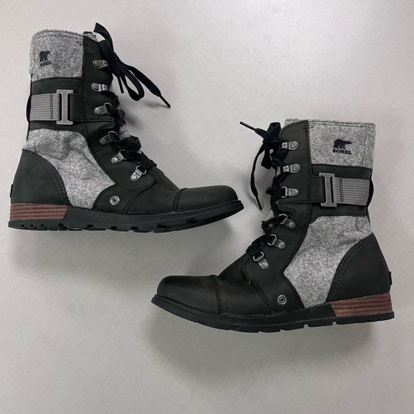 Sorel Black and Grey Major Carly Snow Boot - Picture 11 of 14